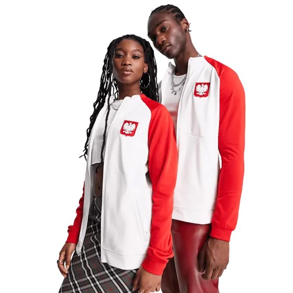 Куртка Nike Football World Cup 2022 Poland Unisex, белый/красный