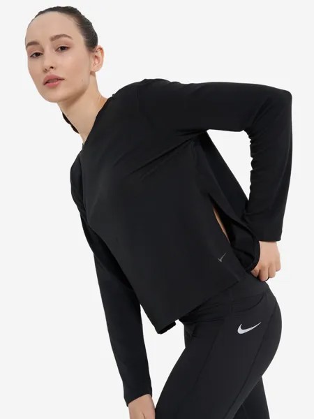 Лонгслив женский Nike Yoga Dri-FIT, Черный