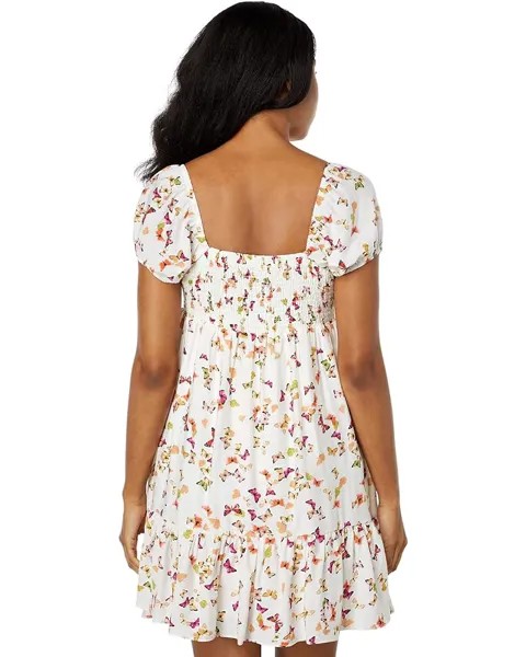 Платье BCBGeneration Knot Front Dress V1VX3D11, цвет Flying Butterflies