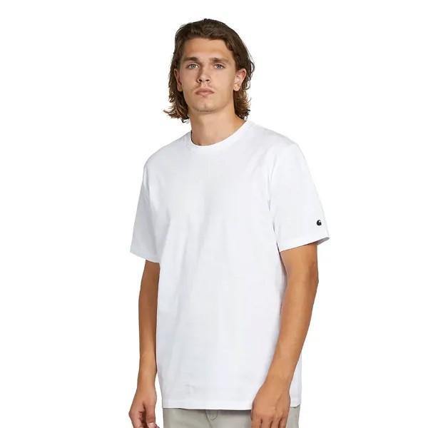 Футболка CARHARTT WIP S/S Base T-Shirt White / Black 2023