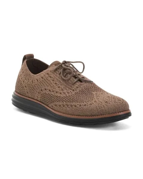 Мужские оригинальные оксфорды Grand Stitchlite Wingtip Cole Haan, цвет Truffle