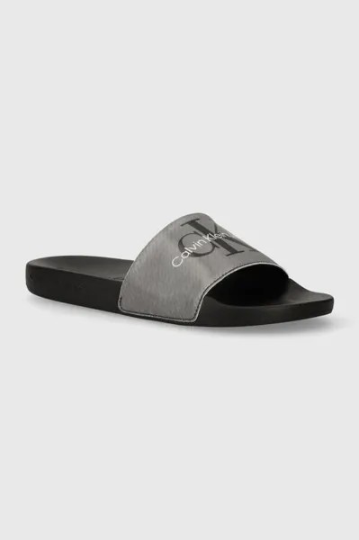 Шлепки Calvin Klein Jeans, серебряный