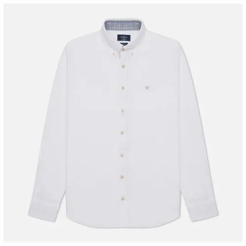 Мужская рубашка Hackett Slim Fit Contrast Detail Flannel голубой , Размер S