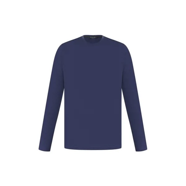 Лонгслив из шелка и хлопка Loro Piana