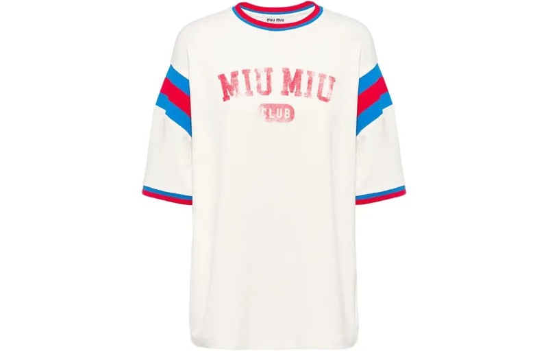 Футболка женская многоцветная Miu Miu