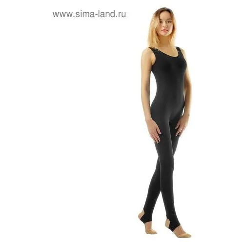 Комбинезон для гимнастики и танцев Grace Dance, размер 40, черный