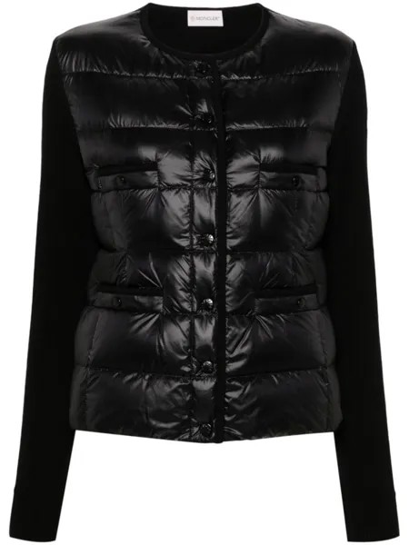 Moncler куртка со вставками, черный