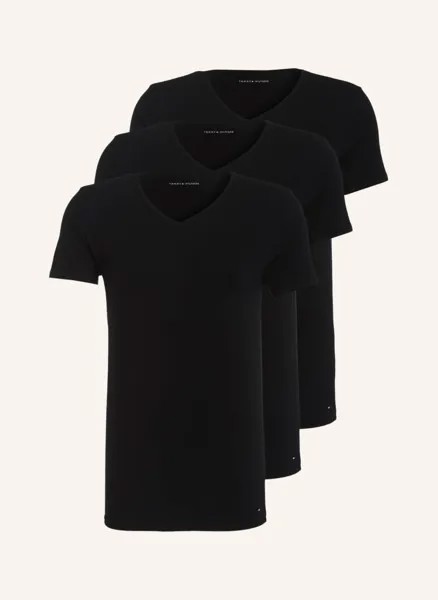 Комплект футболок мужских Tommy Hilfiger 1000184502 черных S (доставка из-за рубежа)