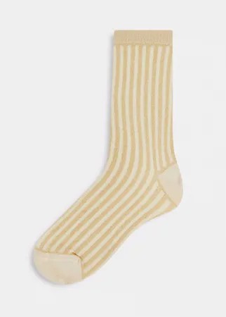 Бежевые носки из переработанного полиамида с блестками & Other Stories-Светло-бежевый цвет