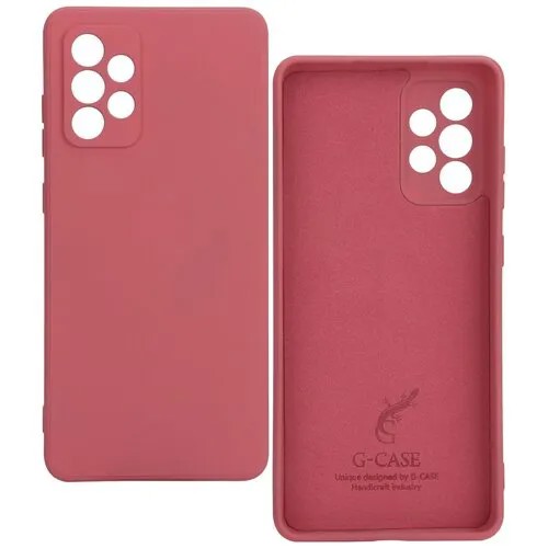 Чехол-накладка G-Case Silicone для Samsung Galaxy A72 SM-A725F красный