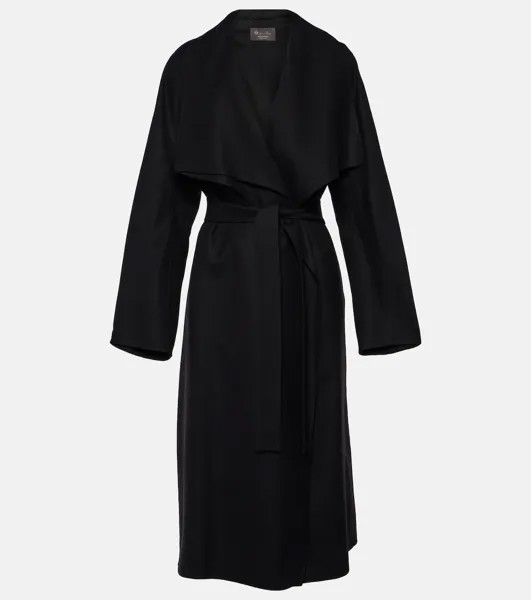 Пальто ramon из кашемира и шелка Loro Piana, черный