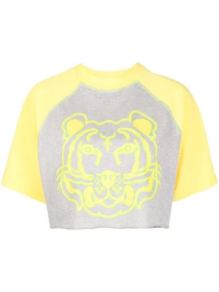 Kenzo K-Tiger print cropped T-shirt