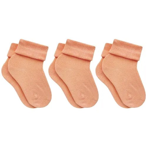 Носки RuSocks 3 пары, размер 12-14, оранжевый