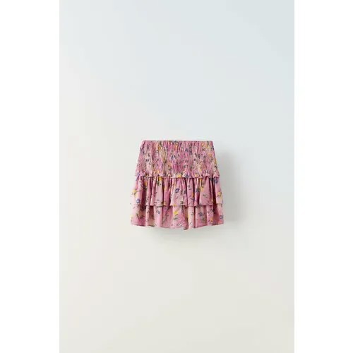 Юбка Zara, размер 7 лет (122 cm), розовый