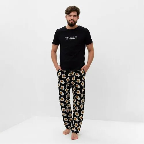 Пижама  Kaftan, размер 52, черный