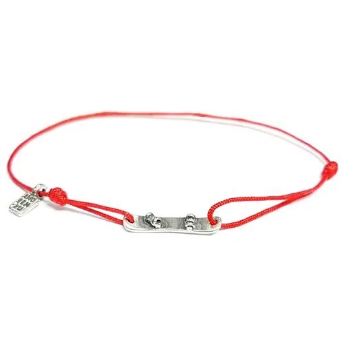Браслет Сноуборд MB0255-Ag925-TRE красный, размер 22 см
