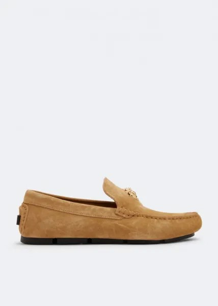 Лоферы VERSACE La Medusa loafers, бежевый