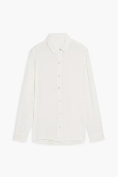 Рубашка Quinn из мятой хлопковой марли Rag & Bone, цвет Off-white