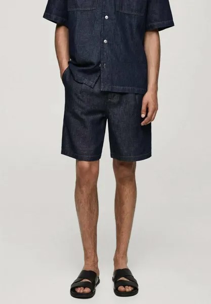 Джинсовые шорты LESTE Mango, синий