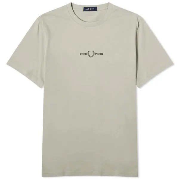 Футболка Fred Perry Embroidered, цвет Warm Grey