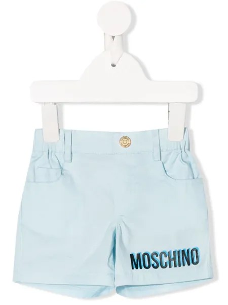 Moschino Kids шорты с эластичным поясом и логотипом