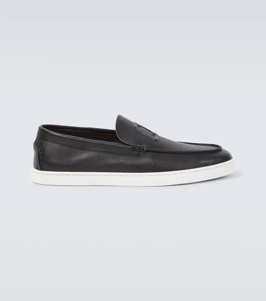 Кожаные лоферы Varsiboat Christian Louboutin, черный