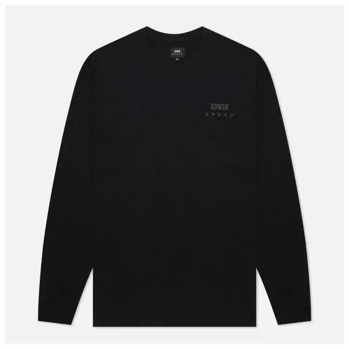 Мужской лонгслив Edwin Logo Chest белый, Размер XXL