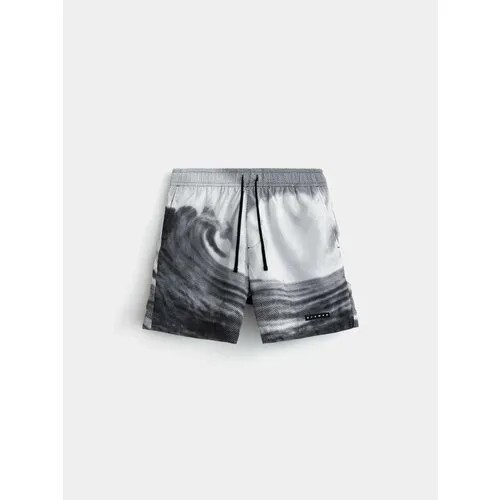 Шорты Stampd Black Wave Trunk, размер L, серый