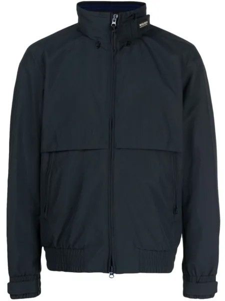 Woolrich куртка на молнии с высоким воротником, синий