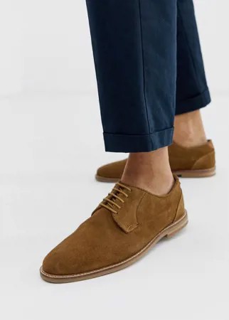 Светло-коричневые замшевые броги KG by Kurt Geiger-Коричневый