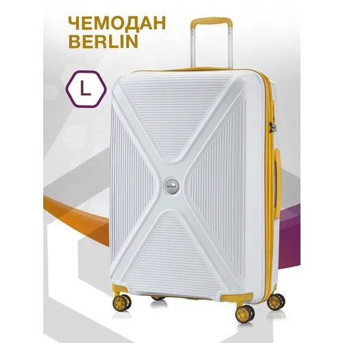 Чемодан L'case Ch0884, 119 л, размер L, белый