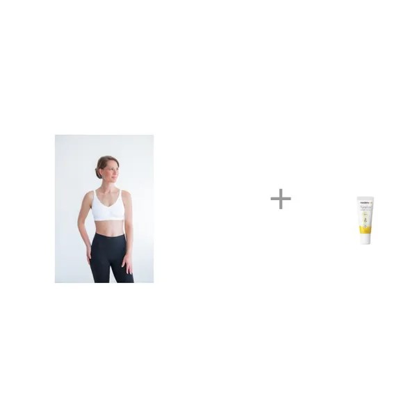 Medela Бюстгальтер Nursing Bra и Ланолиновый крем для сосков 7 г