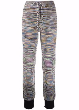 Missoni спортивные брюки с абстрактным принтом и кулиской