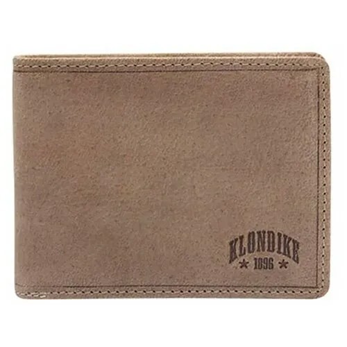 Бумажник KLONDIKE 1896, фактура гладкая, коричневый