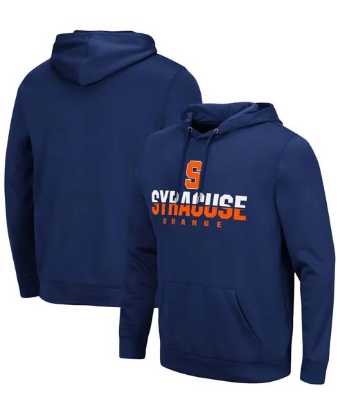 Мужской темно-синий пуловер с капюшоном Syracuse Orange Lantern Colosseum
