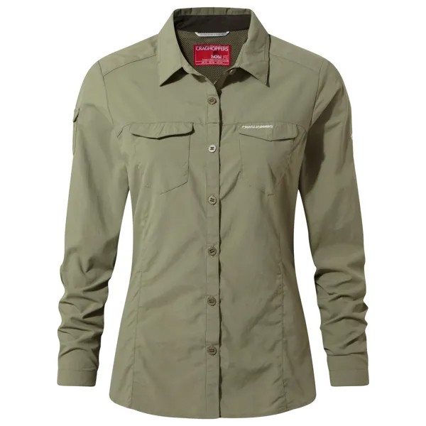 Блузка Craghoppers Women's NosiLife Adventure L/S Shirt, цвет Soft Moss