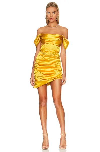 Платье мини For Love & Lemons Drew, желтый