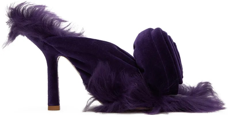 Burberry Фиолетовые босоножки на каблуке Step Rose