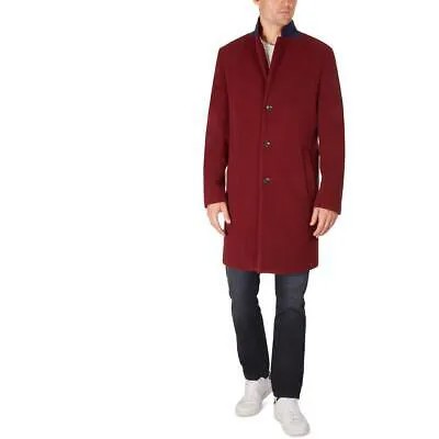 Tommy Hilfiger Мужское длинное теплое пальто из смесовой шерсти Addison Верхняя одежда BHFO 4146