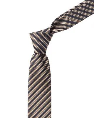 Мужской бежевый галстук в полоску Boss Hugo Boss Medium Beige Stripe шт.