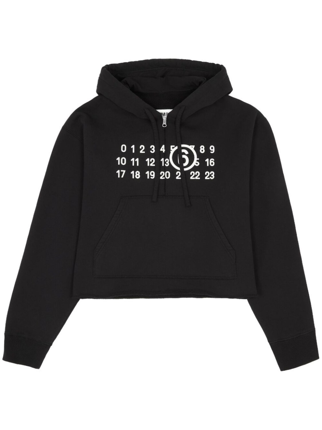 MM6 Maison Margiela худи на молнии, черный