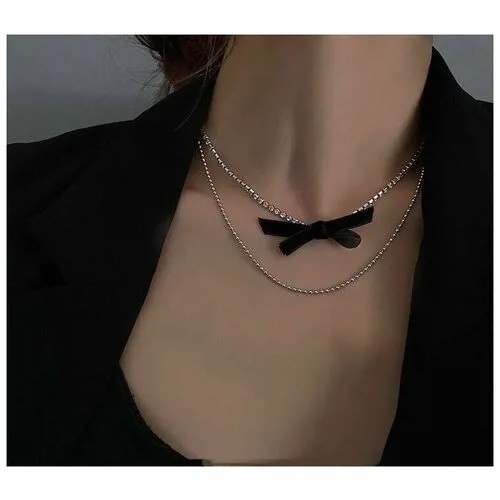 Колье, серебряный