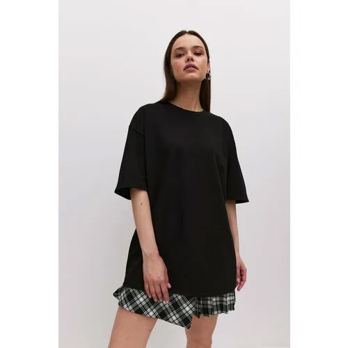 Футболка ZAVI oversize, 1 шт., размер 46/48, чёрный