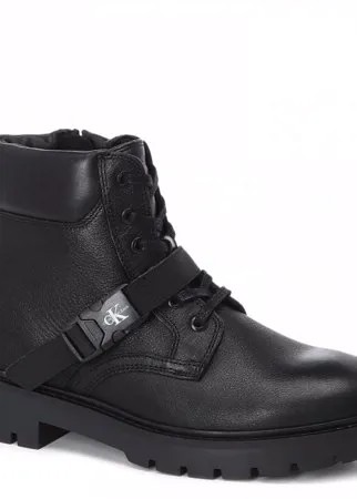 Мужские ботинки CALVIN KLEIN JEANS COMBAT MID LACEUP BOOT W BUCKLE цв. черный 45 EU