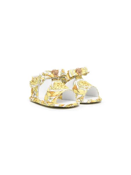 Versace Kids сандалии с принтом Barocco