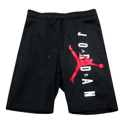 Шорты мужские трикотажные спортивные повседневные короткие Air Jordan, черный