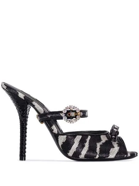 Dolce & Gabbana мюли Fria 105 с кристаллами
