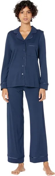 Пижамный комплект Cosabella Amore Petite Long Sleeve Top & Pant Pajama Set, цвет Navy/Navy