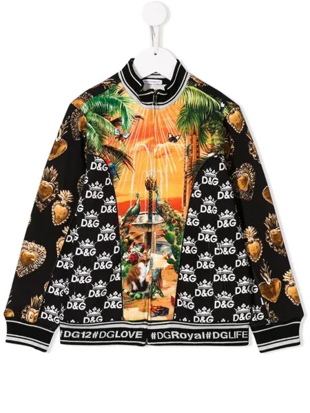 Dolce & Gabbana Kids куртка со вставками