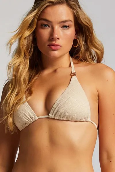 Топ бикини крючком с треугольными чашечками Hunkemoller, белый